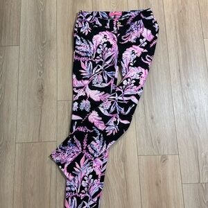 NWT LILLY PULITZER 29” Kelly Textured Ankle Length Skinny Pant - Onyx - size 2